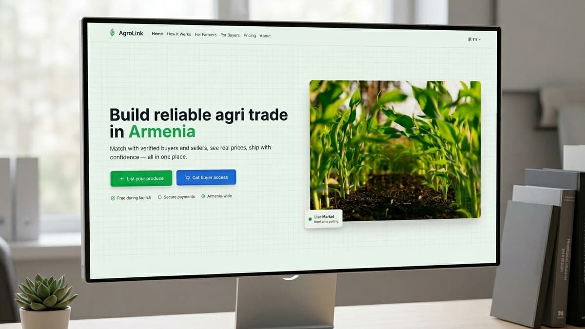 Cover image for AgroLink — B2B Agritech Marketplace