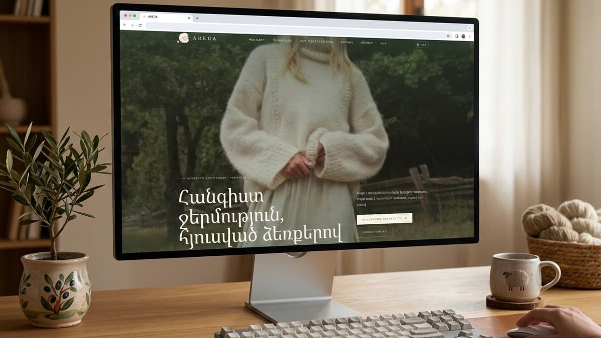 Cover image for Arega — Hand-Knit Woolen Clothing Boutique