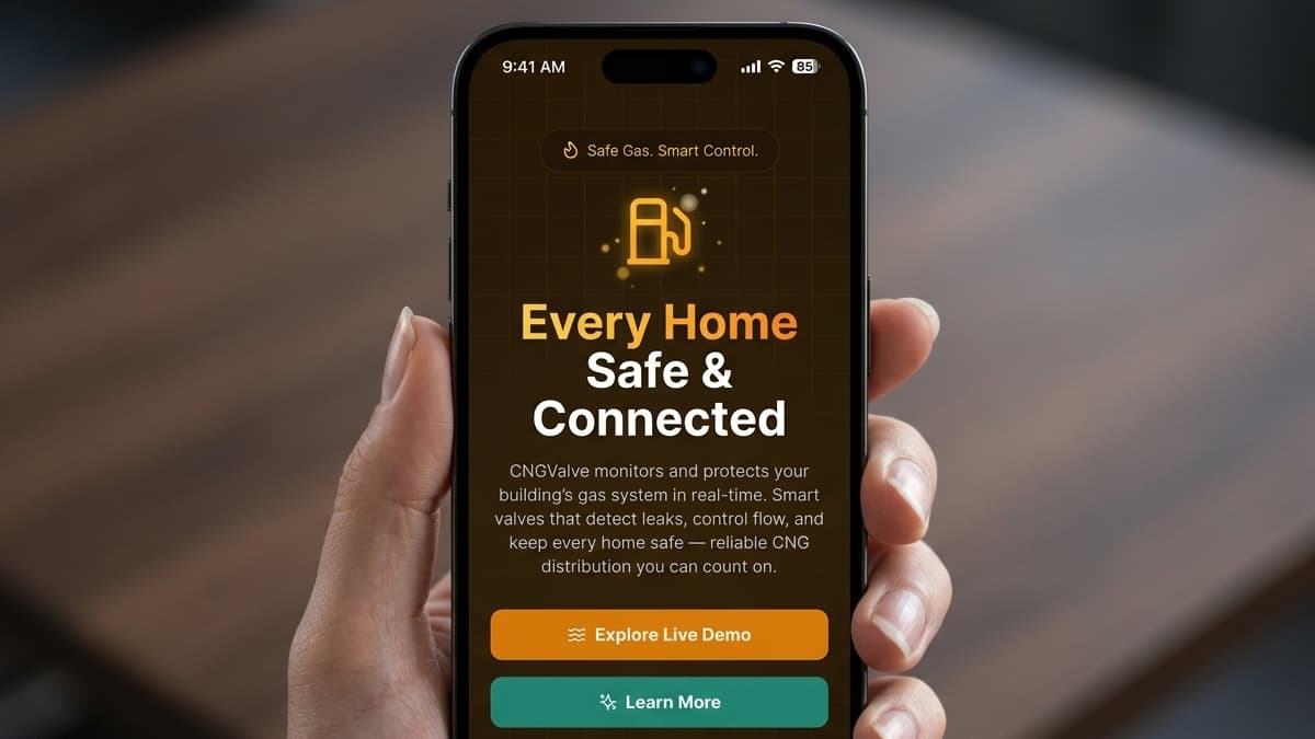Cover image for CNG Valve — Smart Gas Safety Monitoring